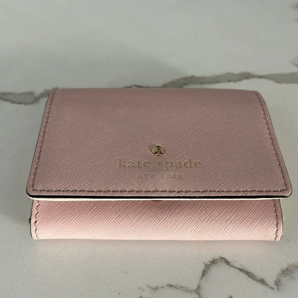 Kate Spade Mikas Pond Christine Light Pink Small Wallet Card Hokder
